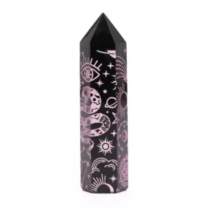 Black Obsidian Point – Mystic Story – Rose Pink | www.artisangoods.co.uk 5
