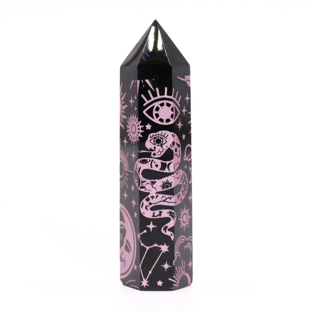 Black Obsidian Point – Mystic Story – Rose Pink | www.artisangoods.co.uk 4