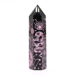 Black Obsidian Point – Mystic Story – Rose Pink | www.artisangoods.co.uk 4