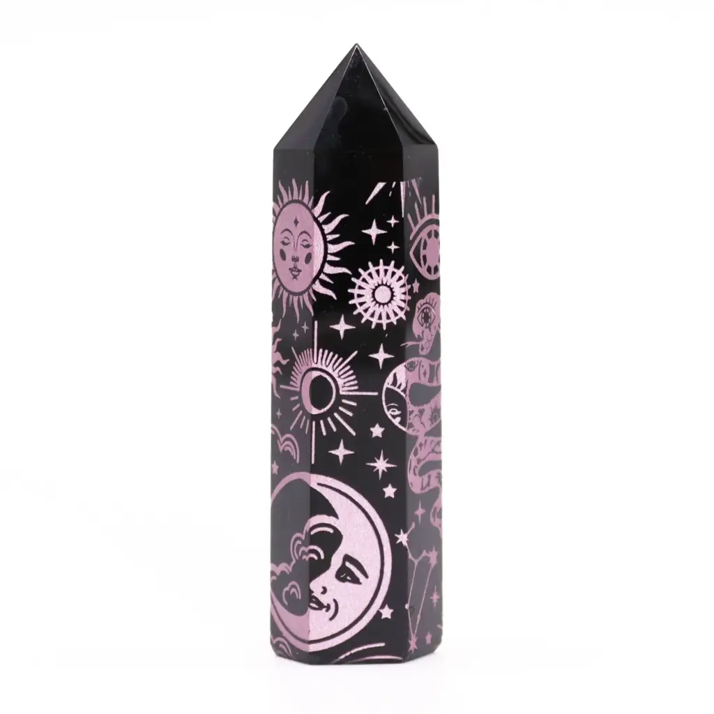 Black Obsidian Point – Mystic Story – Rose Pink | www.artisangoods.co.uk 3