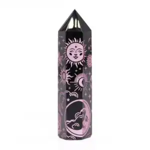 Black Obsidian Point – Mystic Story – Rose Pink | www.artisangoods.co.uk 1