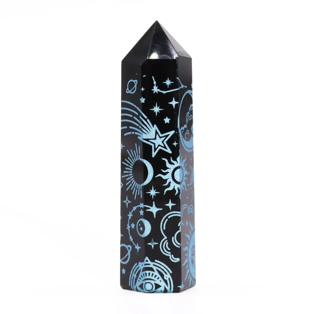 Black Obsidian Points – Mystic Story – Sky Blue | www.artisangoods.co.uk 7