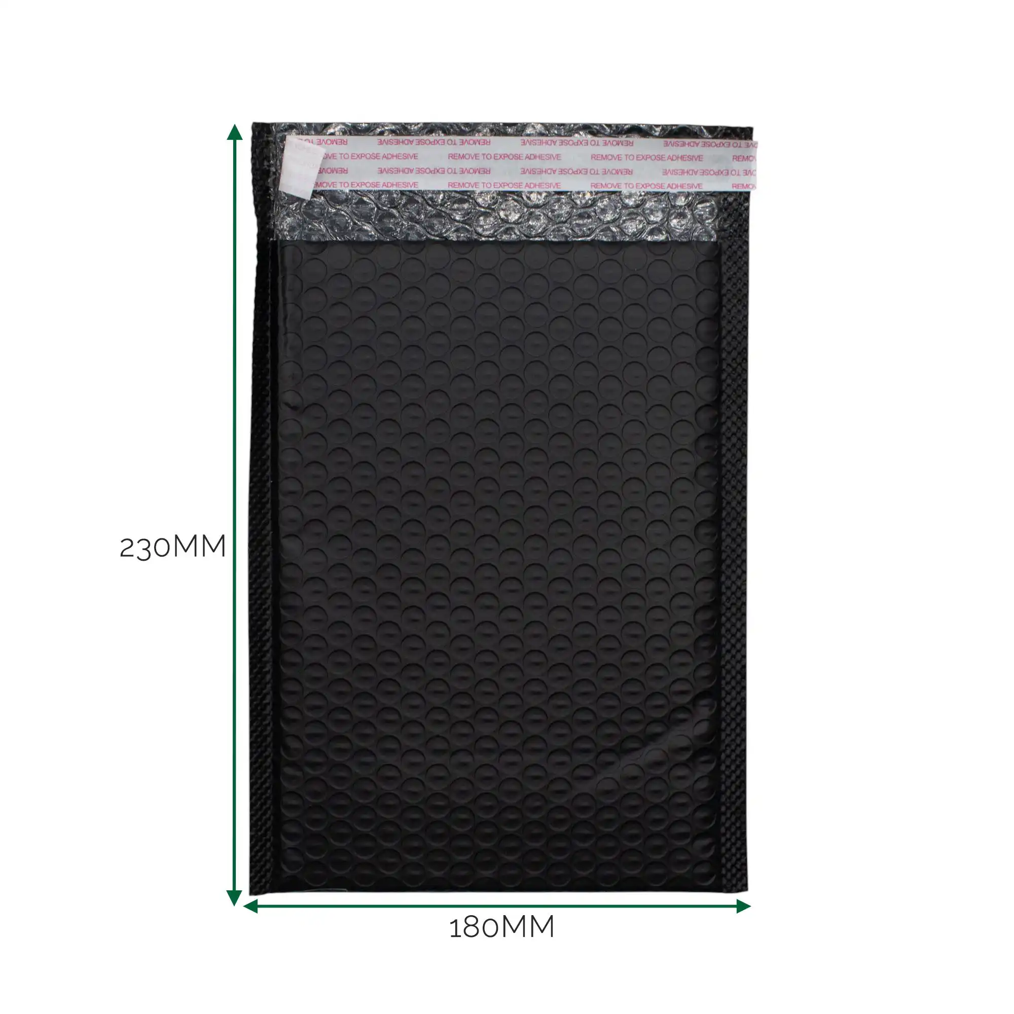 Black Poly Bubble Envelope (180×230+40mm) | www.artisangoods.co.uk 2 Black Poly Bubble Envelope (180x230+40mm)