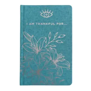 Blue Gratitude Journal with Silver Lining – 120 pages – I am Thankful For | www.artisangoods.co.uk 2