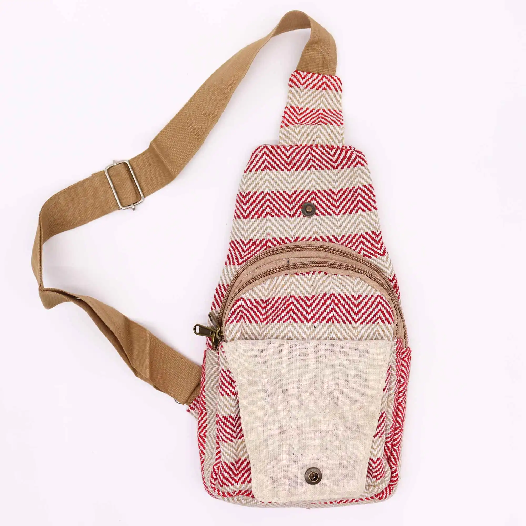 Body Cross Bag Natural Cotton – Tan & Pink | www.artisangoods.co.uk 3 Body Cross Bag Natural Cotton – Tan & Pink | www.artisangoods.co.uk 2