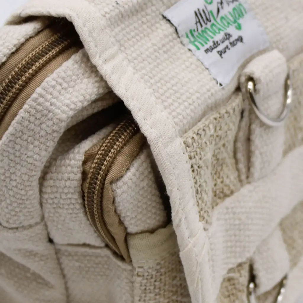 Body-Cross Natural Hemp & Cotton Travel Bag | www.artisangoods.co.uk 3