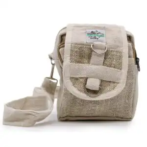 Body-Cross Natural Hemp & Cotton Travel Bag | www.artisangoods.co.uk 1