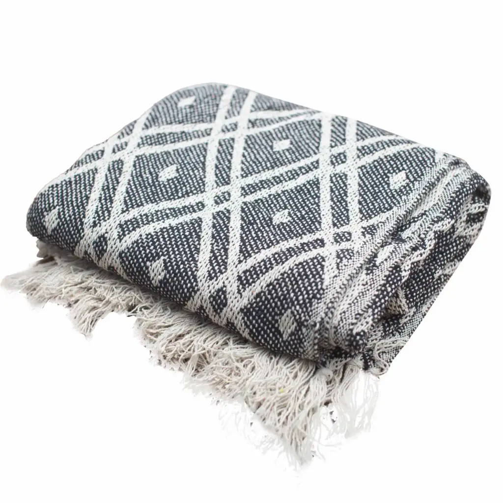 Boho Comfort Throws – Black & Biege Regency | www.artisangoods.co.uk 3 Boho Comfort Throws – Black & Biege Regency | www.artisangoods.co.uk 3
