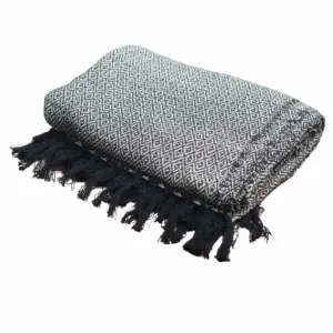 Boho Comfort Throws – Charcoal | www.artisangoods.co.uk 3
