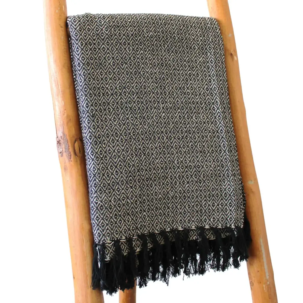 Boho Comfort Throws – Charcoal | www.artisangoods.co.uk