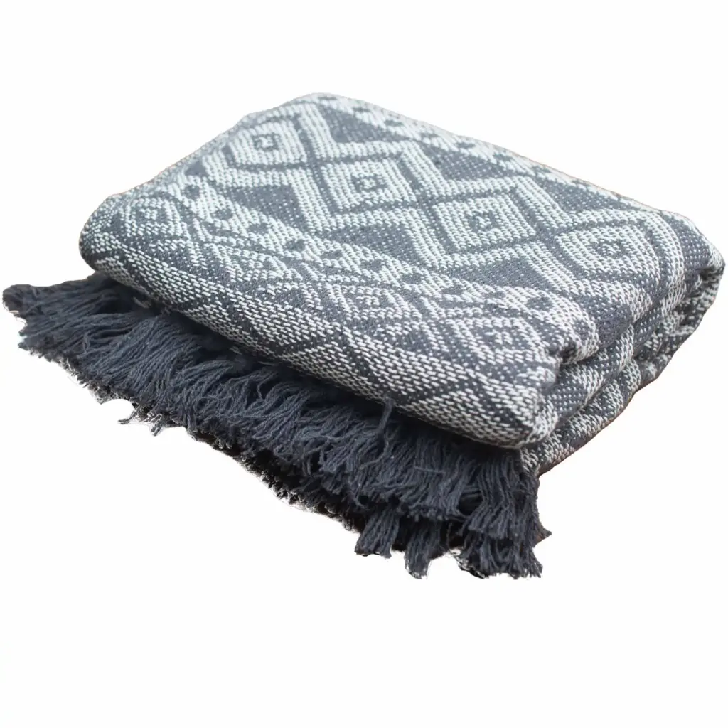 Boho Comfort Throws – Grey Geometric | www.artisangoods.co.uk 3 Boho Comfort Throws – Grey Geometric | www.artisangoods.co.uk 3