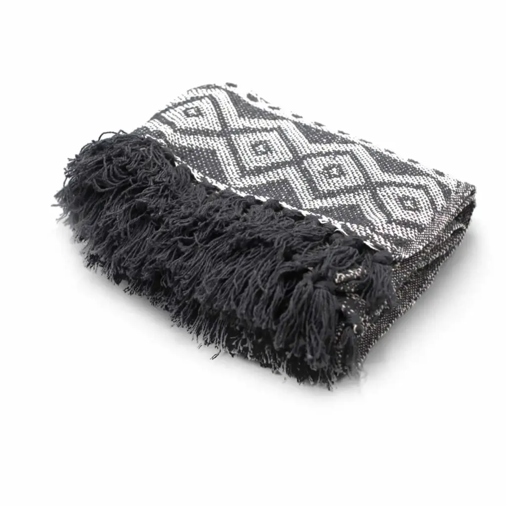 Boho Comfort Throws – Grey Geometric | www.artisangoods.co.uk 2 Boho Comfort Throws – Grey Geometric | www.artisangoods.co.uk 2