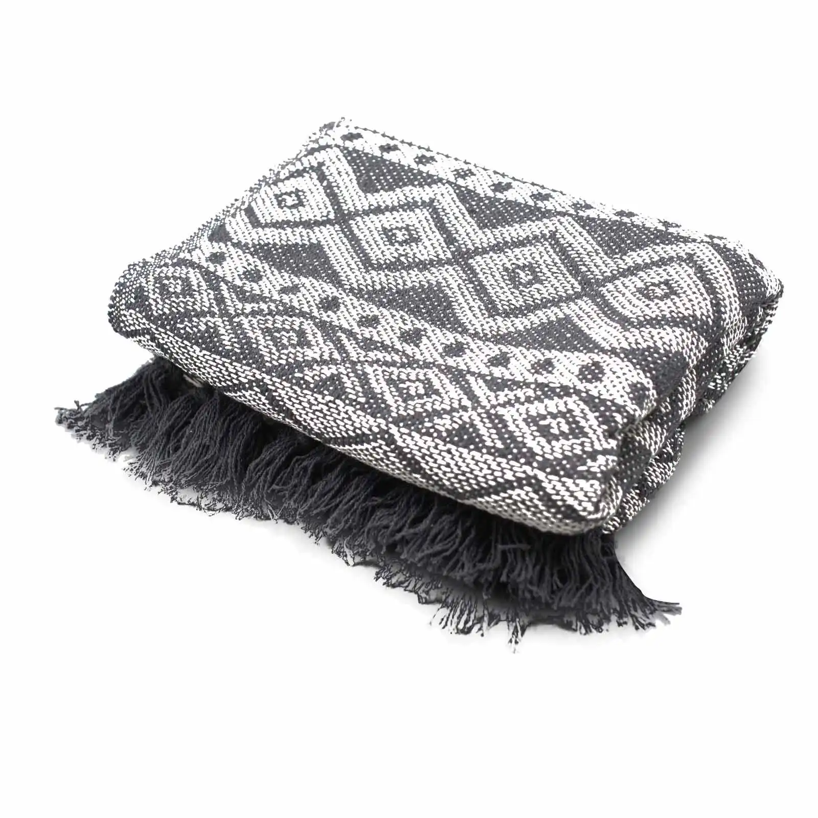 Boho Comfort Throws – Grey Geometric | www.artisangoods.co.uk 7 Boho Comfort Throws – Grey Geometric | www.artisangoods.co.uk 6