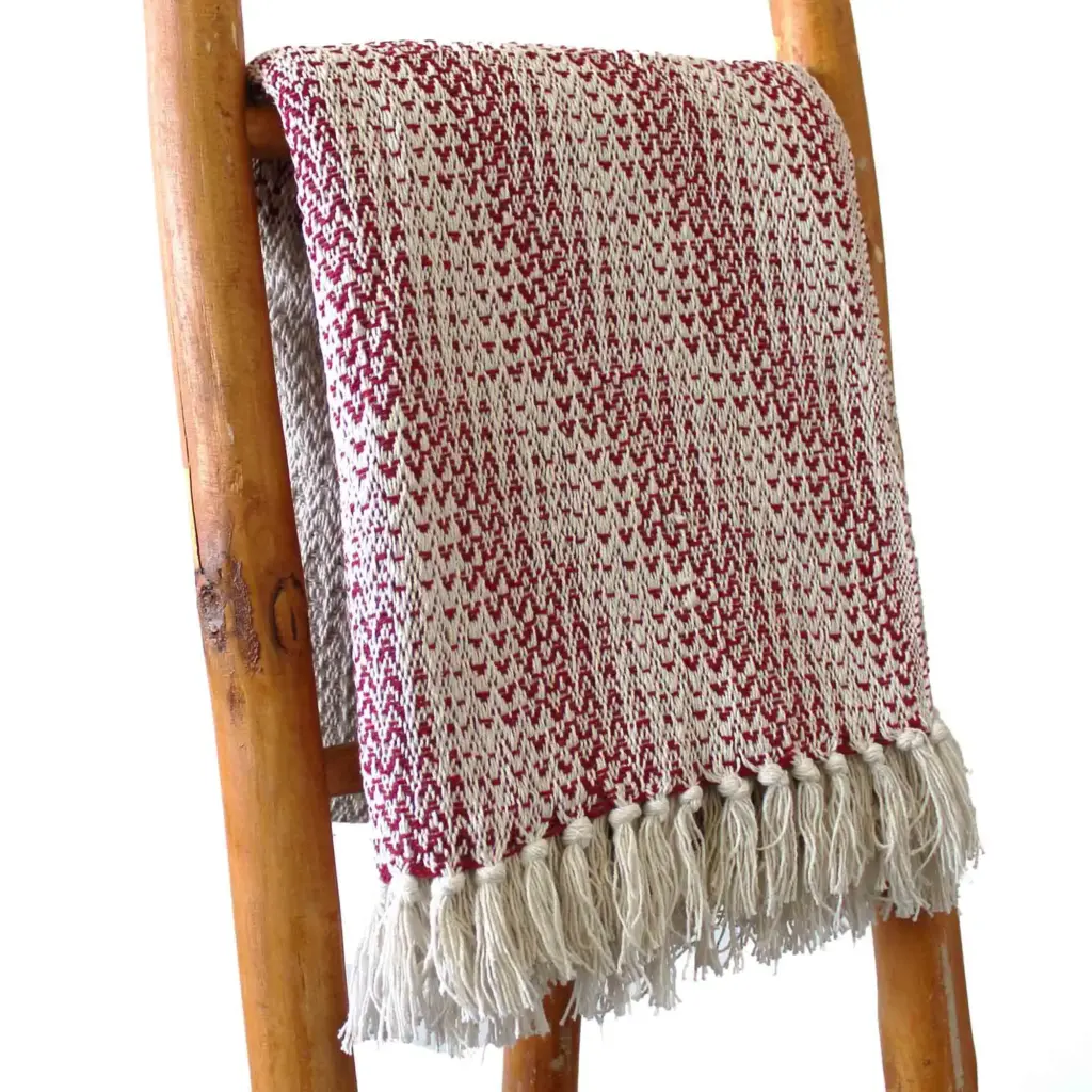 Boho Comfort Throws – Ruby Two Tone | www.artisangoods.co.uk