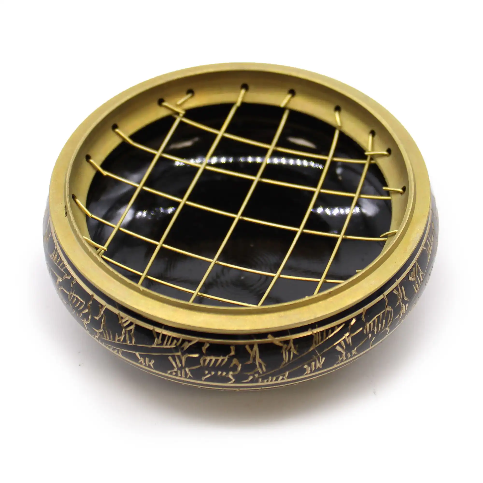 Brass Carved Charcoal Incense Jar | www.artisangoods.co.uk 3 Brass Carved Charcoal Incense Jar | www.artisangoods.co.uk 2