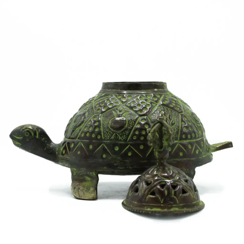 Brass Verdigris Tibetan Turtle Incense Holder – Lrg | www.artisangoods.co.uk 3 Brass Verdigris Tibetan Turtle Incense Holder – Lrg | www.artisangoods.co.uk 3
