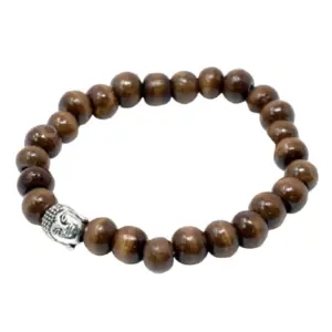 Brown Beads & Buddah Bangle | www.artisangoods.co.uk 3
