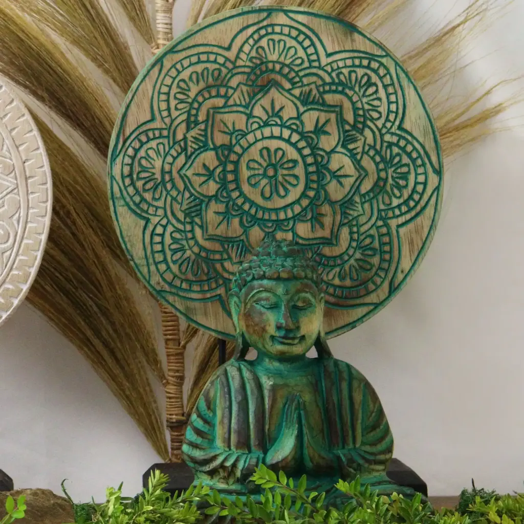 Buddha Feng Shui Set – Buddha Knot – Green | www.artisangoods.co.uk 5