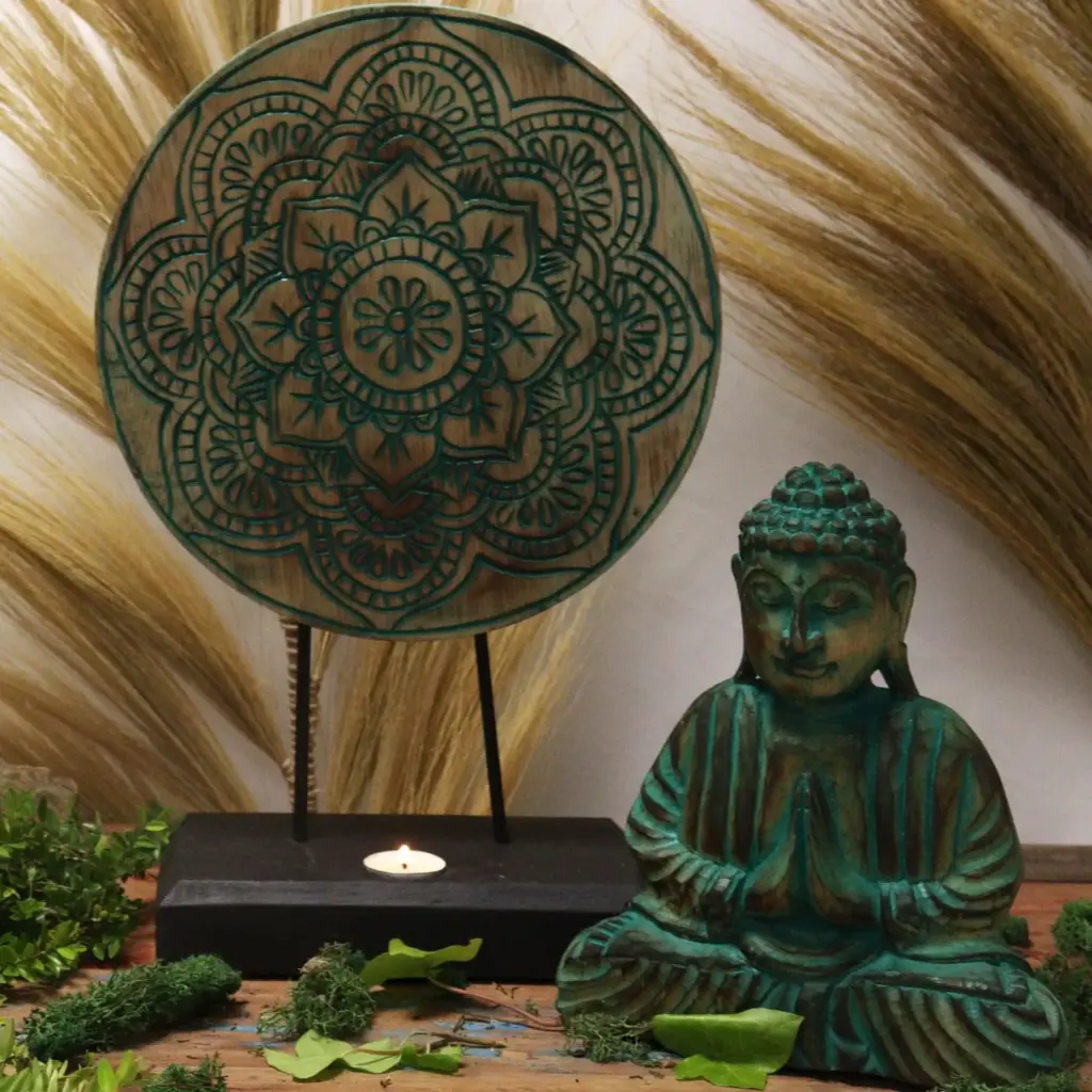 Buddha Feng Shui Set – Buddha Knot – Green | www.artisangoods.co.uk 6