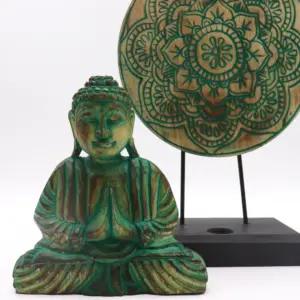 Buddha Feng Shui Set – Buddha Knot – Green | www.artisangoods.co.uk 2