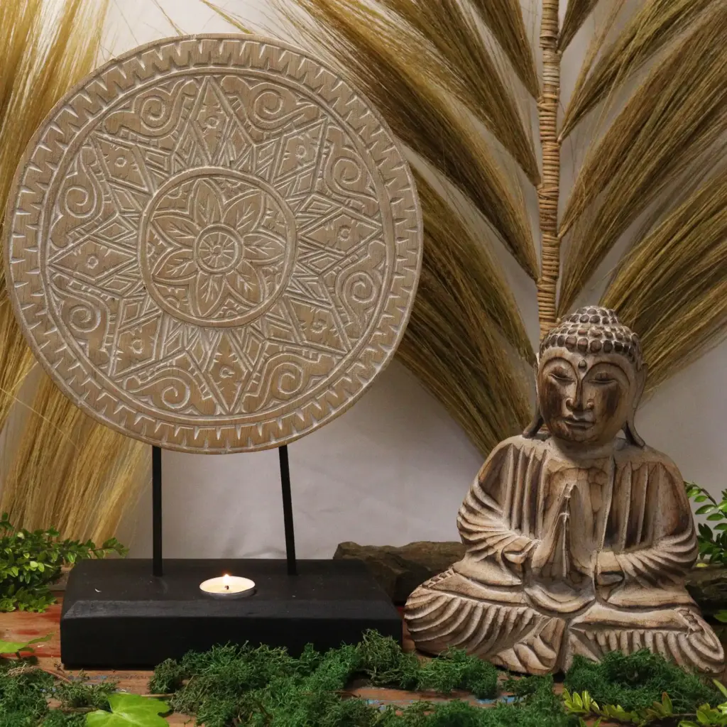 Buddha Feng Shui Set – Classic Mandala – Natural | www.artisangoods.co.uk 7