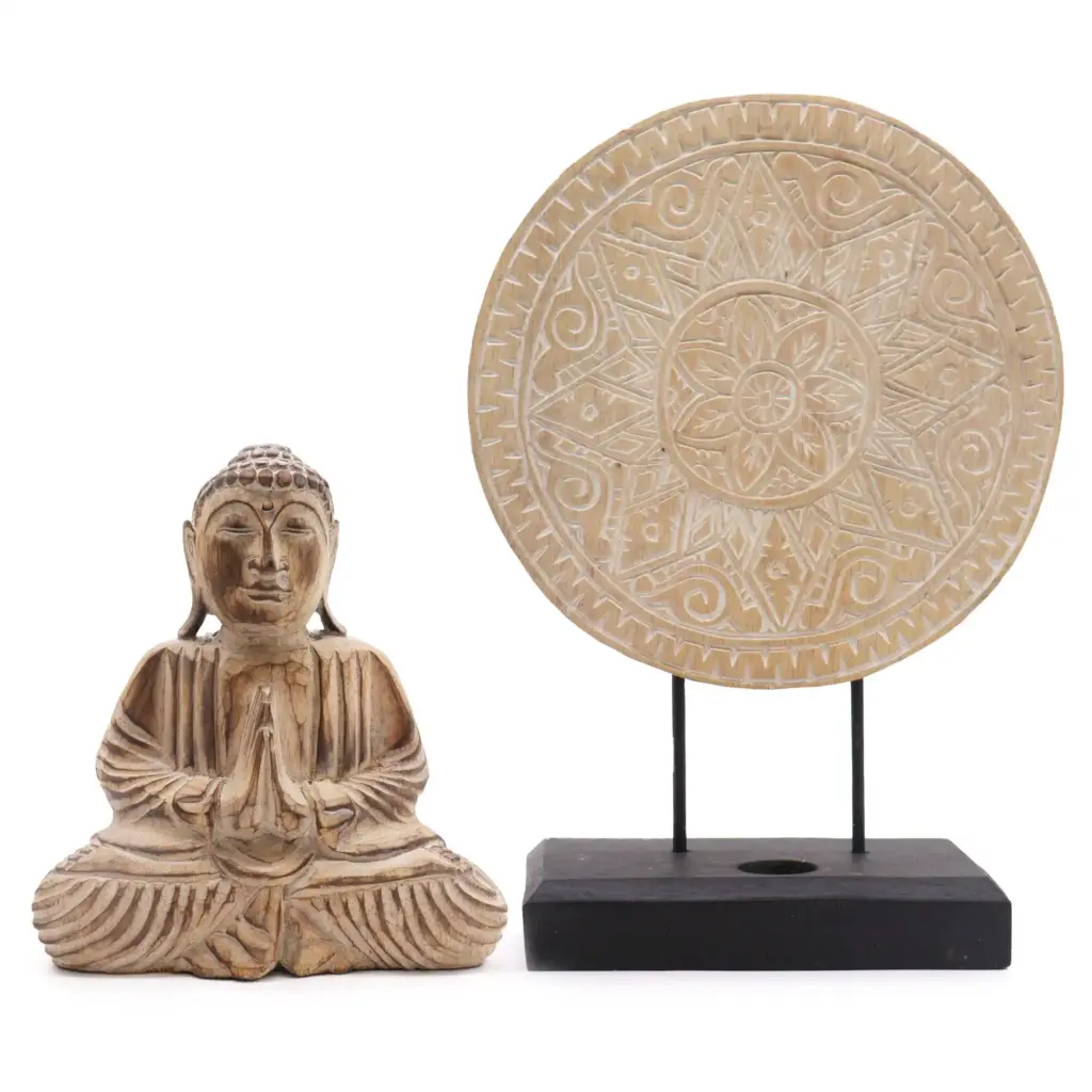 Buddha Feng Shui Set – Classic Mandala – Natural | www.artisangoods.co.uk