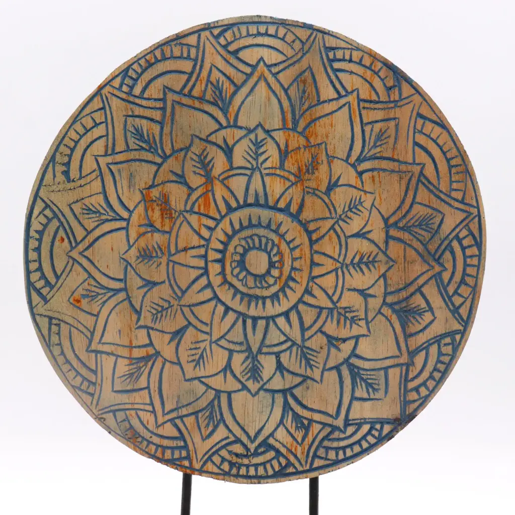 Buddha Feng Shui Set – Flower Mandala – Blue | www.artisangoods.co.uk 6