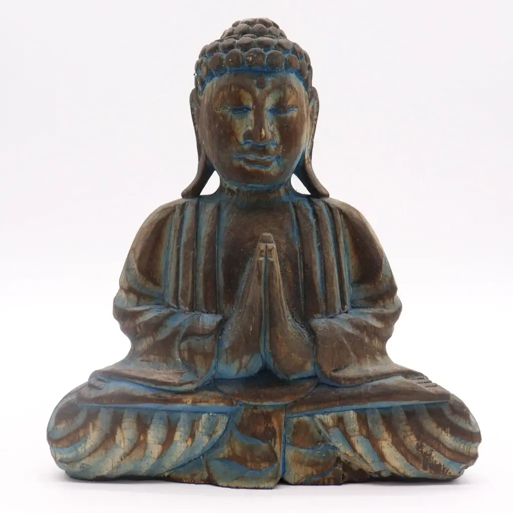 Buddha Feng Shui Set – Flower Mandala – Blue | www.artisangoods.co.uk 3
