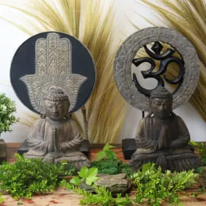 Buddha Feng Shui Set – Om – Grey & Black | www.artisangoods.co.uk 5
