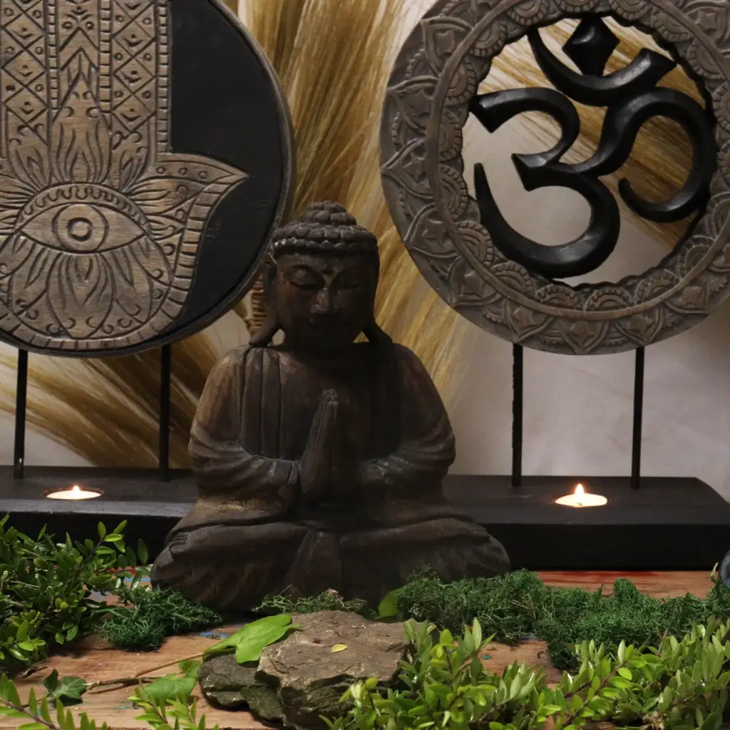 Buddha Feng Shui Set – Om – Grey & Black | www.artisangoods.co.uk 6