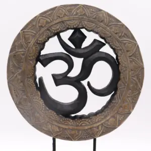Buddha Feng Shui Set – Om – Grey & Black | www.artisangoods.co.uk 3
