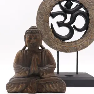 Buddha Feng Shui Set – Om – Grey & Black | www.artisangoods.co.uk 2
