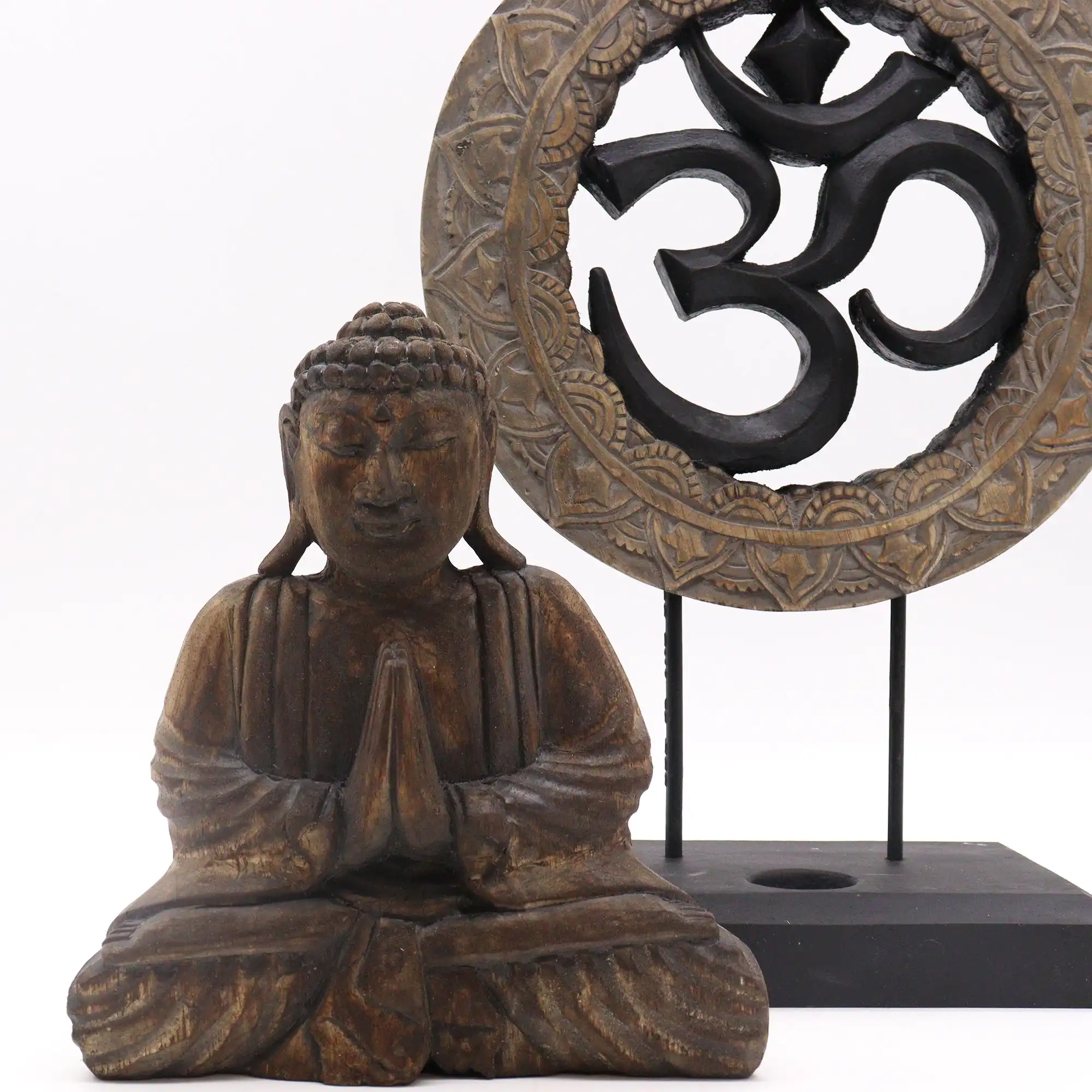 Buddha Feng Shui Set – Om – Grey & Black | www.artisangoods.co.uk 3 Buddha Feng Shui Set – Om – Grey & Black | www.artisangoods.co.uk 2
