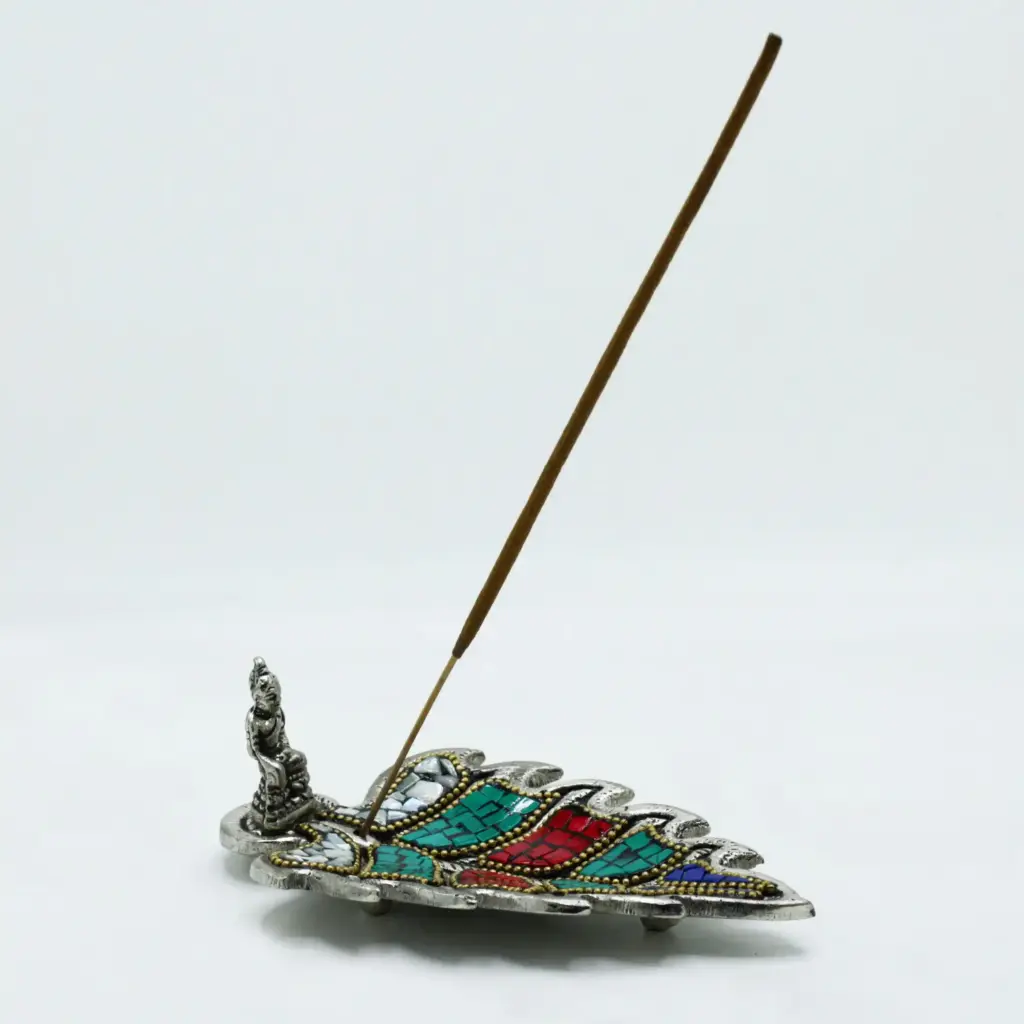 Buddha Leaf Tibetan Incense Holder | www.artisangoods.co.uk 2