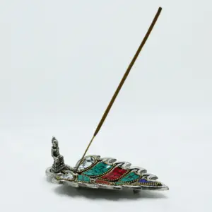 Buddha Leaf Tibetan Incense Holder | www.artisangoods.co.uk 2
