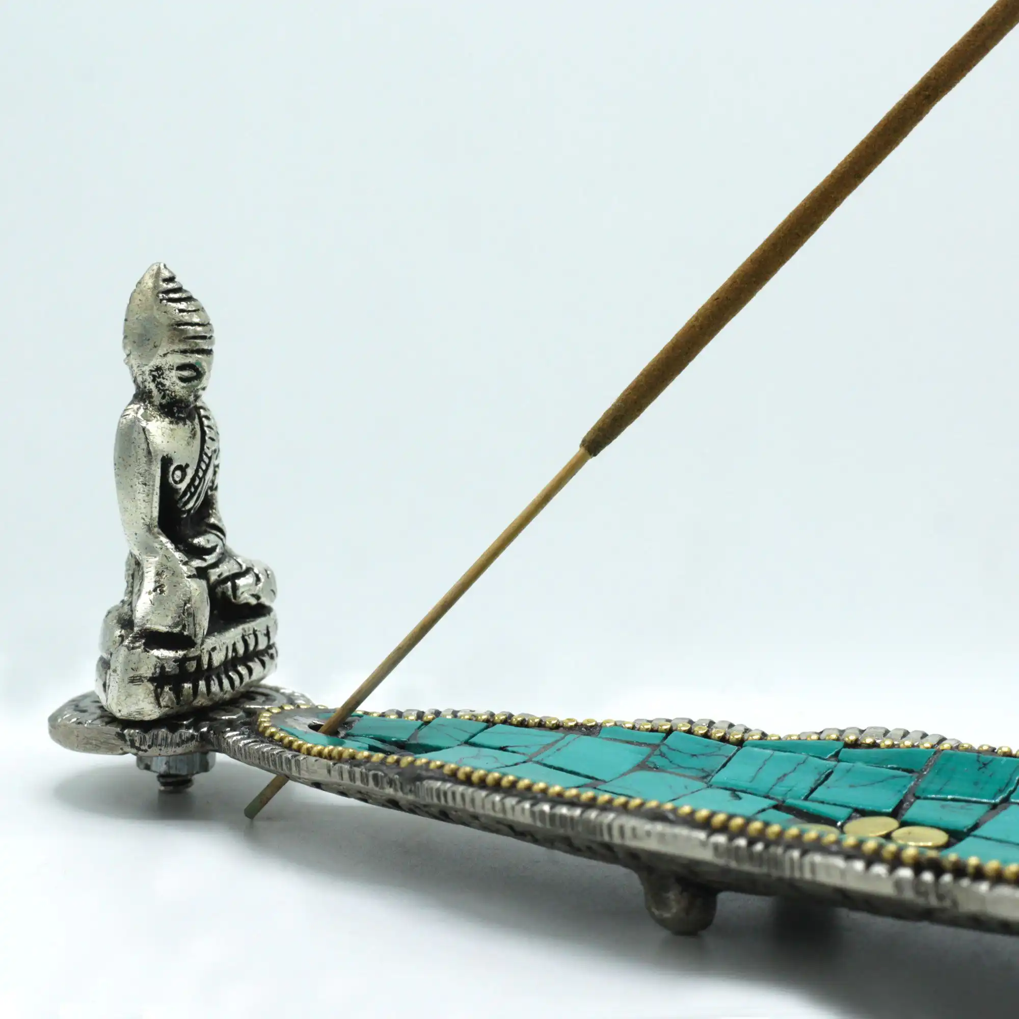 Buddha Long Leaf Tibetan Decor Incense Holder | www.artisangoods.co.uk 6 Buddha Long Leaf Tibetan Decor Incense Holder | www.artisangoods.co.uk 5