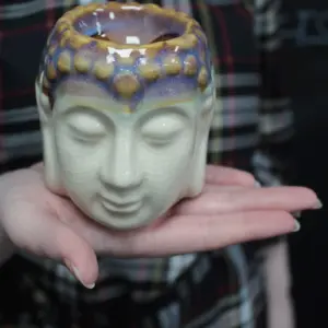 Buddha Oil Burner – Ivory & Mint | www.artisangoods.co.uk 2