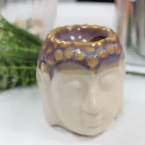 Buddha Oil Burner – Ivory & Mint | www.artisangoods.co.uk 3