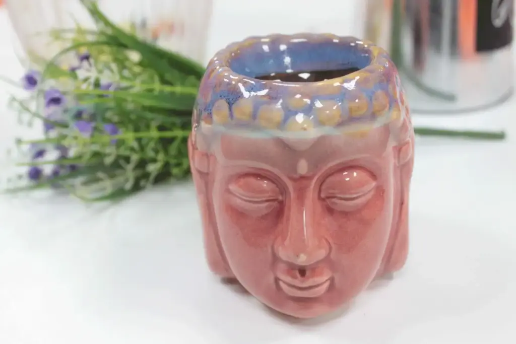 Buddha Oil Burner – Rose & Teal | www.artisangoods.co.uk 2