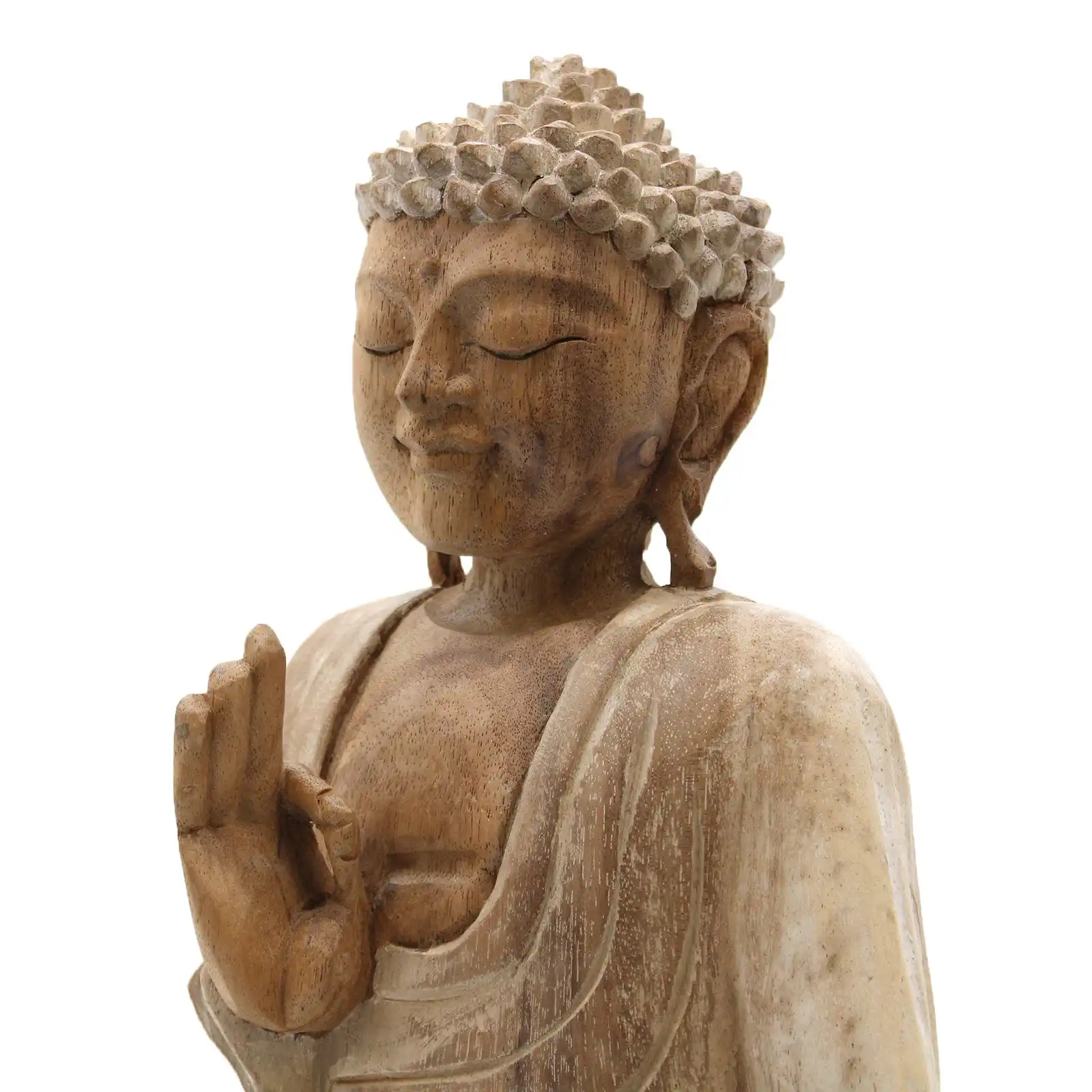 Buddha Statue Whitewash – 30cm Teaching Transmission | www.artisangoods.co.uk 6 Buddha Statue Whitewash – 30cm Teaching Transmission | www.artisangoods.co.uk 5