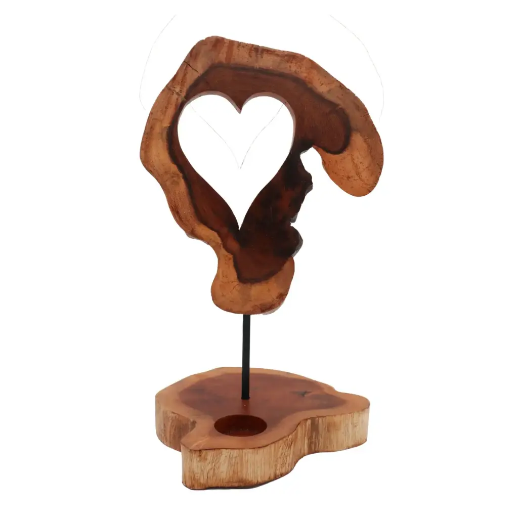 Candle Holder Sign – Heart Shape | www.artisangoods.co.uk 2