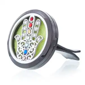 Car Diffuser Kit – Hamsa – 30mm | www.artisangoods.co.uk 1