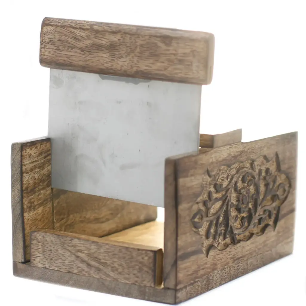 Carved Mango Wood Cutter For Soap Loaves | www.artisangoods.co.uk 2