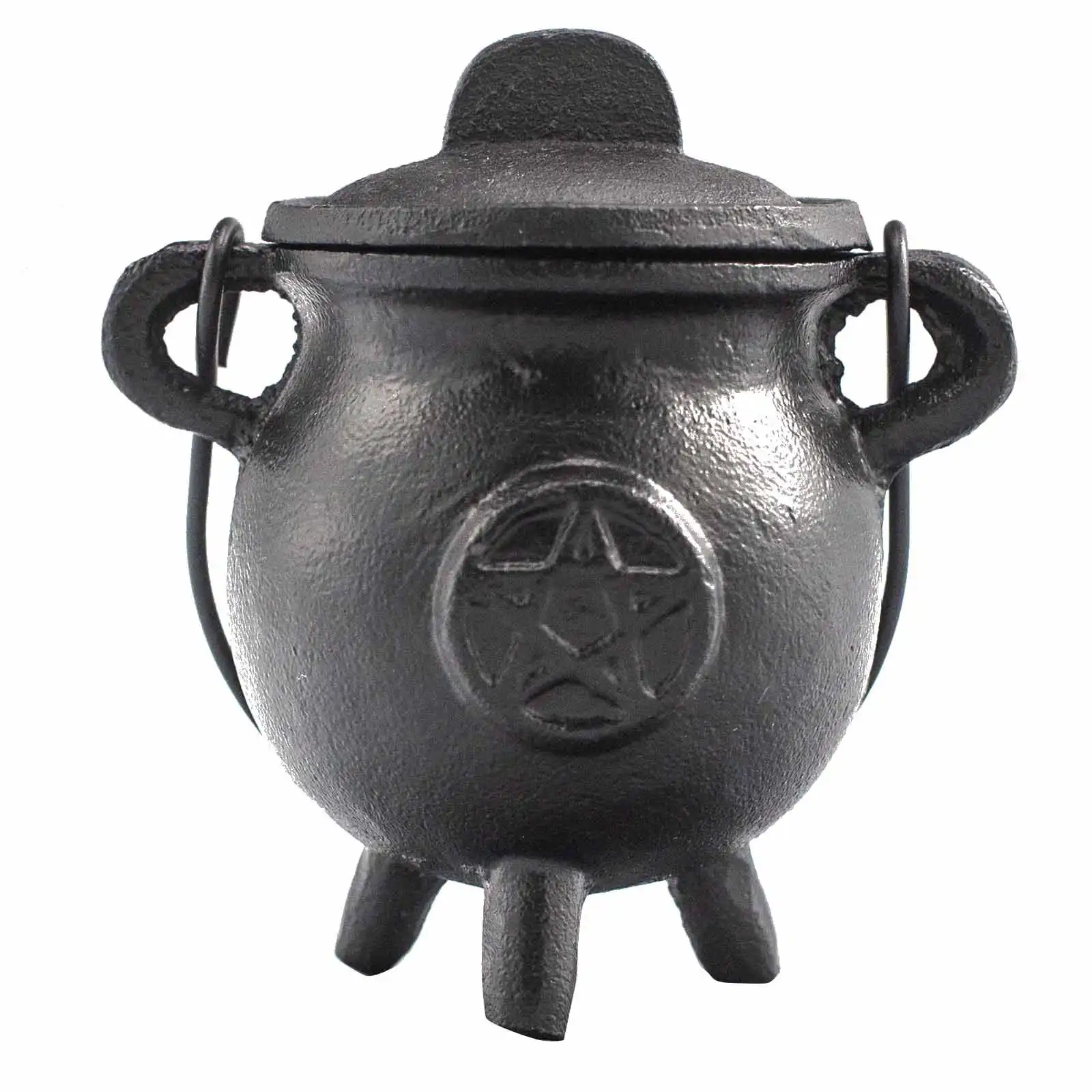 Cast Iron Cauldron with Pentagon 6.5x13cm | www.artisangoods.co.uk 4 Cast Iron Cauldron with Pentagon 6.5x13cm | www.artisangoods.co.uk 3