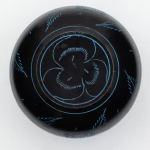 Cauldron Singing Bowl – Magic Mushroom – Blue (15cm) | www.artisangoods.co.uk 4