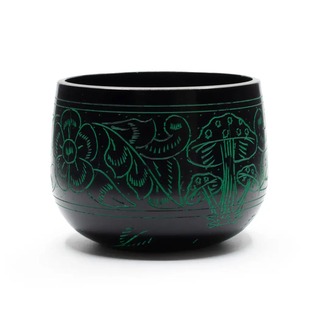 Cauldron Singing Bowl – Magic Mushroom – Green (15cm) | www.artisangoods.co.uk 6