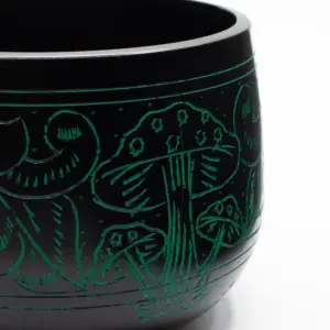 Cauldron Singing Bowl - Magic Mushroom - Green (15cm)