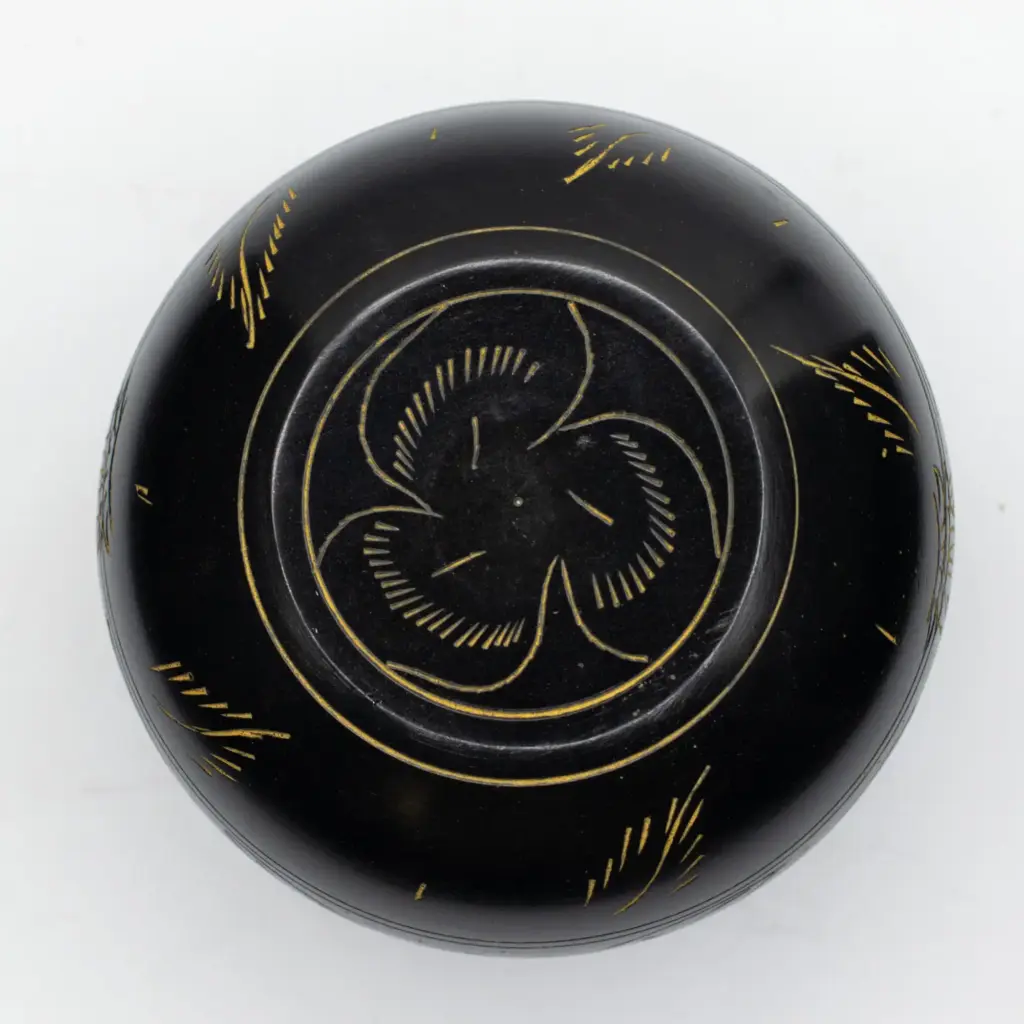 Cauldron Singing Bowl – Magic Mushroom – Yellow (15cm) | www.artisangoods.co.uk