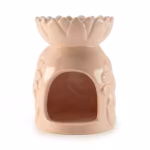 Ceramic Sunflower Oil Burner – Pastel Pink | www.artisangoods.co.uk Ceramic Sunflower Oil Burner - Pastel Pink