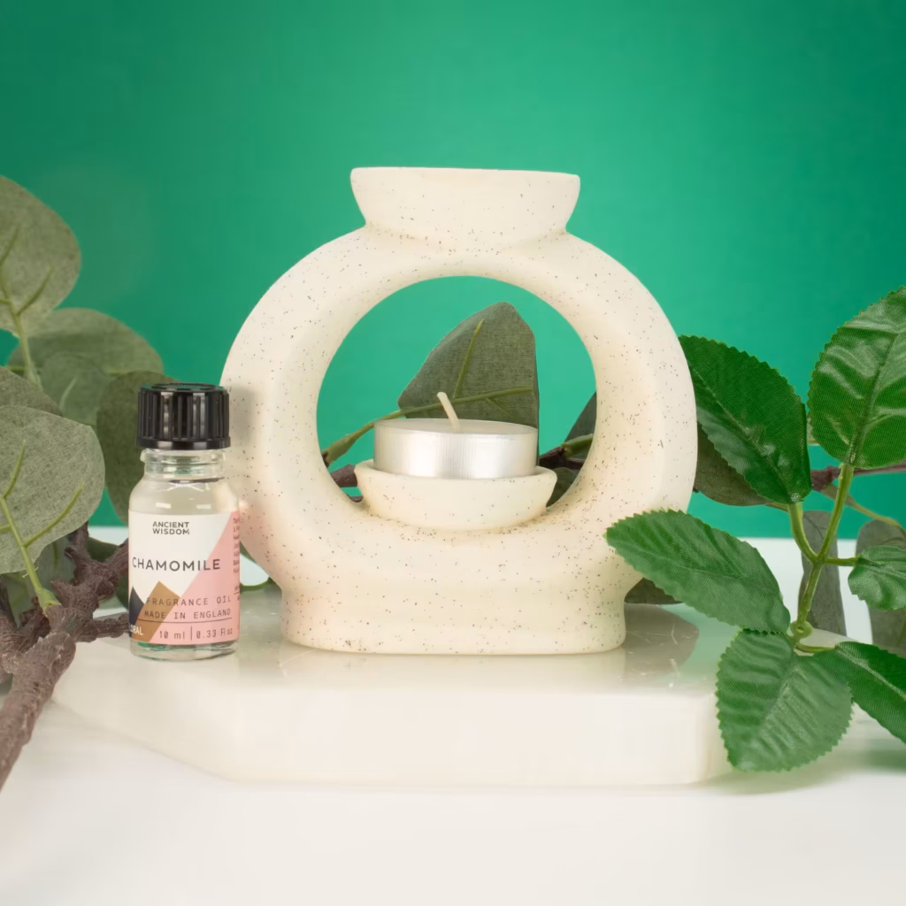 Ceramic Zen Oil Burner – Large Oval Pebble – Speckled Off-White | www.artisangoods.co.uk 2 Ceramic Zen Oil Burner – Large Oval Pebble – Speckled Off-White | www.artisangoods.co.uk 2